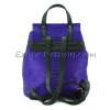 Purple python leather backpack BG-284