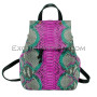 Python leather backpack multi BG-286