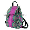 Python leather backpack multi BG-286