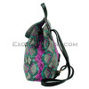 Python leather backpack multi BG-286