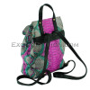 Python leather backpack multi BG-286