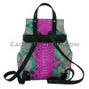 Python leather backpack multi BG-286