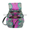 Python leather backpack multi BG-286