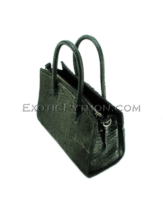 Python leather bag black BG-297