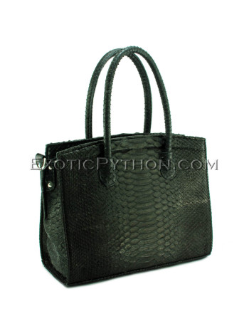 Python leather bag black BG-297