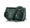 Crocodile leather crossbody bag black color BG-311