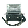 Crocodile leather crossbody bag black color BG-311