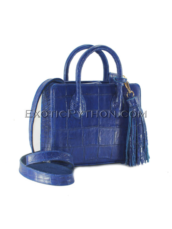  Crocodile leather bag blue color BG-312