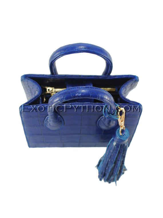  Crocodile leather bag blue color BG-312