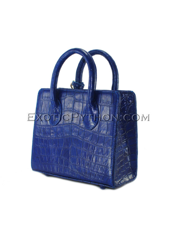  Crocodile leather bag blue color BG-312