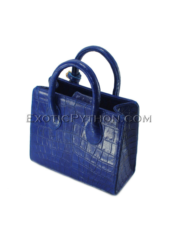  Crocodile leather bag blue color BG-312