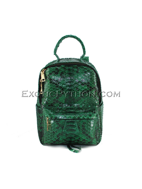 Python leather backpack BG-316