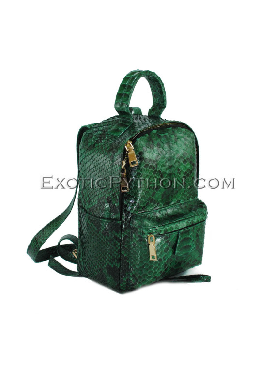 Python leather backpack BG-316