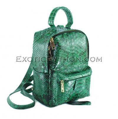 Python leather backpack BG-316