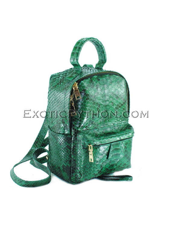 Python leather backpack BG-316