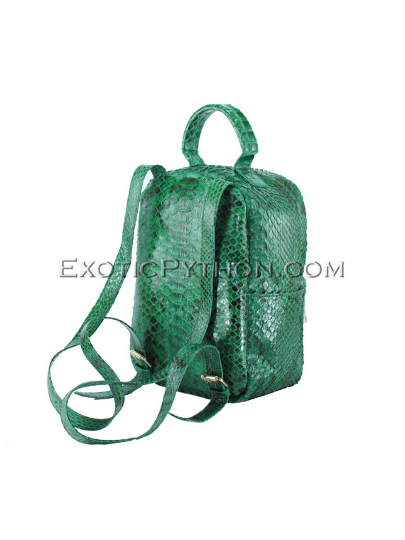 Python leather backpack BG-316