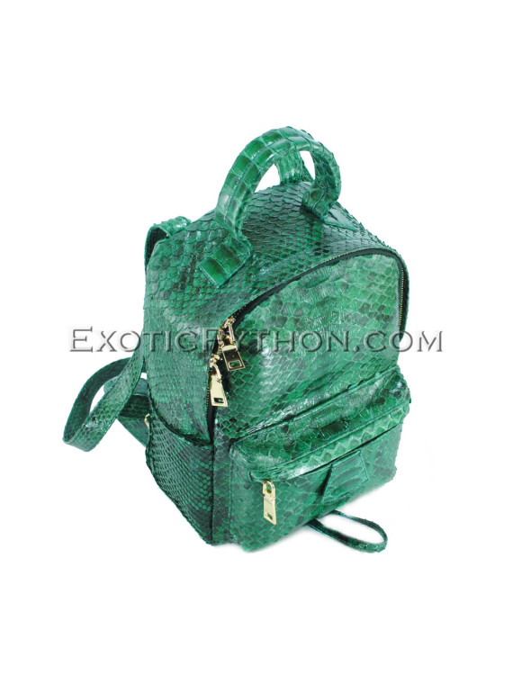 Python leather backpack BG-316