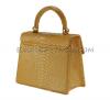 Python leather crossbody bag yellow color BG-317