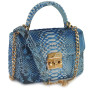 Python leather crossbody  bag BG-319