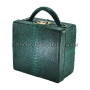 Python leather handbag green color BG-320