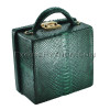 Python leather handbag green color BG-320