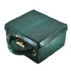 Python leather handbag green color BG-320