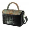 Python leather handbag multi color BG-321