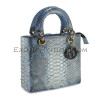 Python leather handbag BG-322