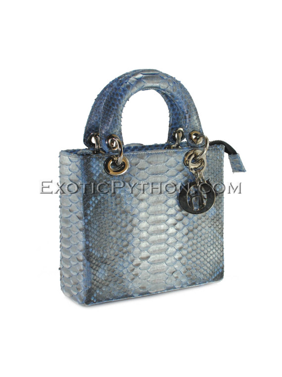 Python leather handbag BG-322