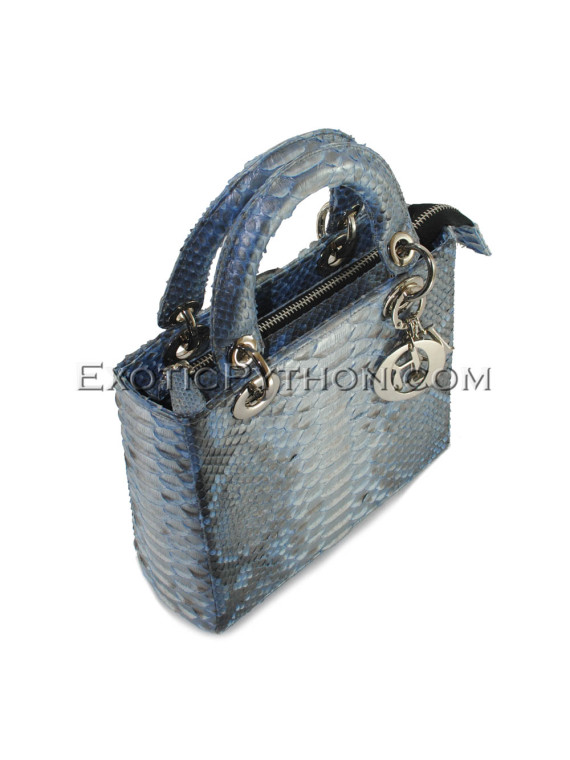 Python leather handbag BG-322