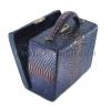 Python leather handbag blue color BG-323