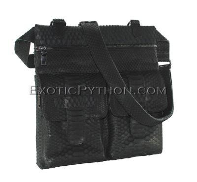 Python leather crossbody bag BG-325