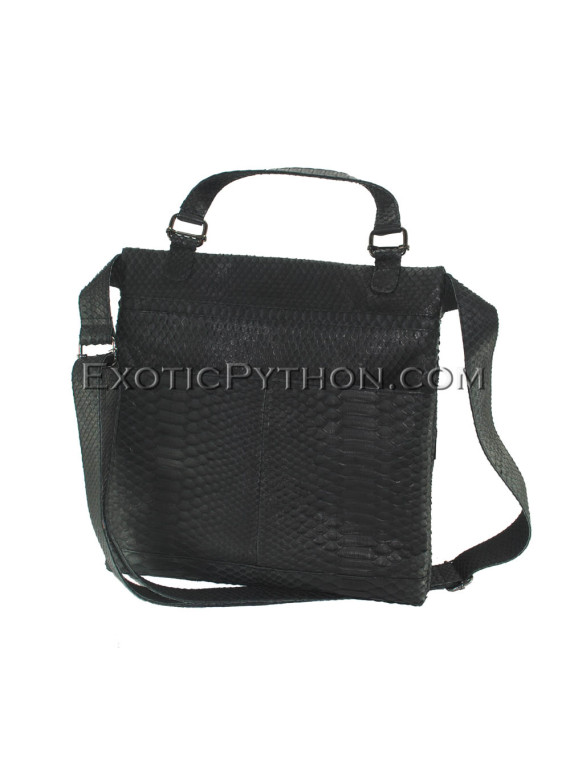 Python leather crossbody bag BG-325