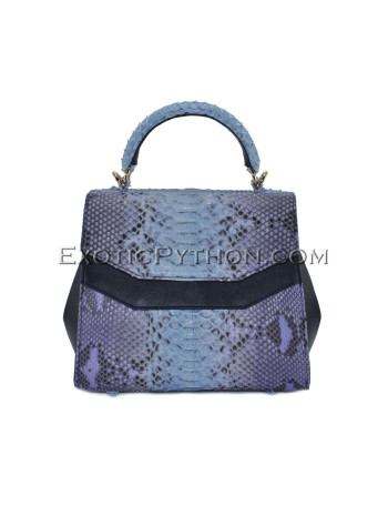 Python leather handbag BG-328