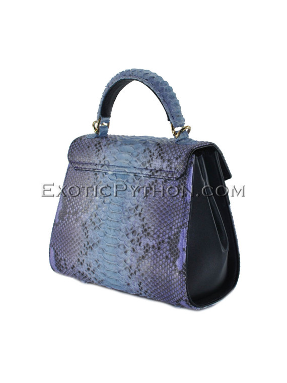 Python leather handbag BG-328