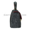 Python leather crossbody bag BG-329