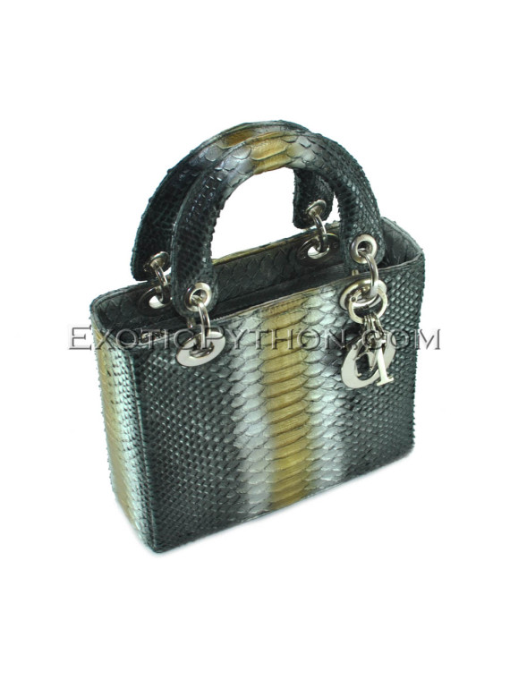 Python leather bag multi color BG-330