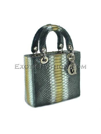 Python leather bag multi color BG-330