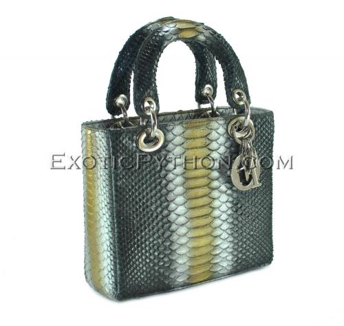 Python leather bag multi color BG-330