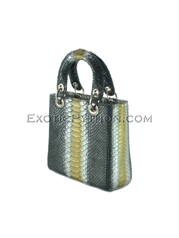 Python leather bag multi color BG-330