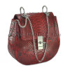 Python leather crossbody bag BG-331