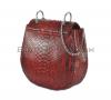 Python leather crossbody bag BG-331