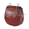 Python leather crossbody bag BG-331