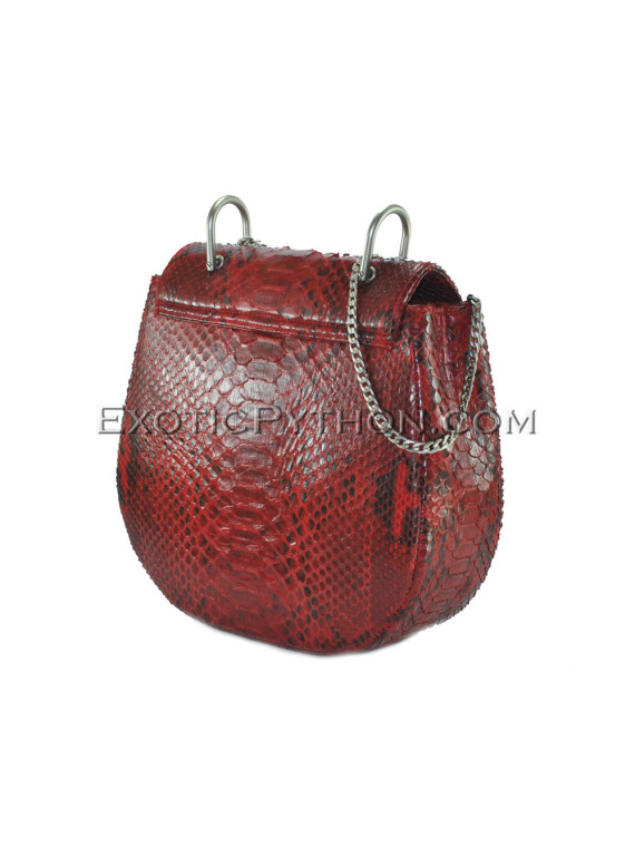 Python leather crossbody bag BG-331