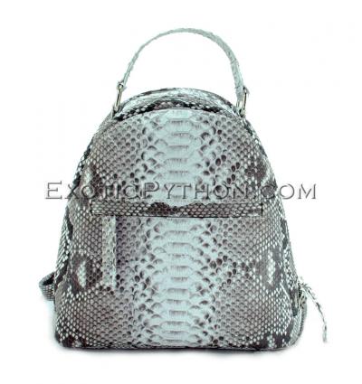 Python leather backpack natural color BG-332