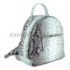 Python leather backpack natural color  BG-332