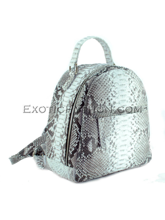 Python leather backpack natural color  BG-332