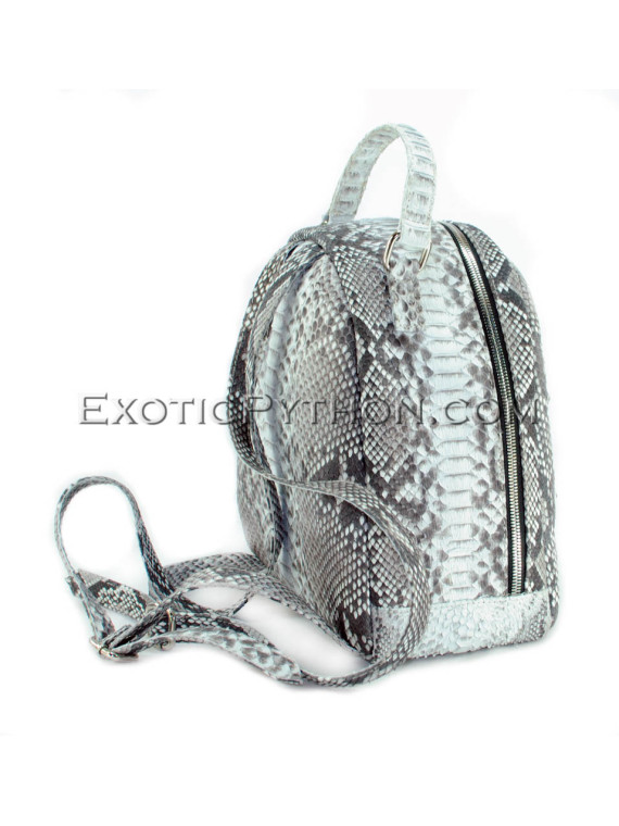 Python leather backpack natural color  BG-332