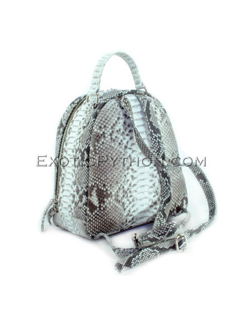 Python leather backpack natural color  BG-332