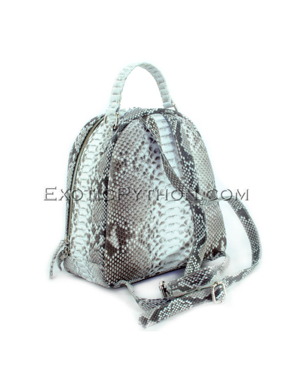 Python leather backpack natural color  BG-332